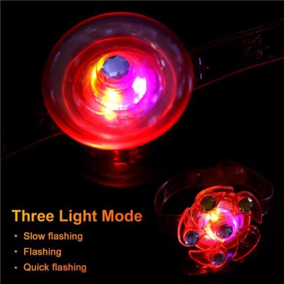 12 Pack Fidget Light up Bracelet Toys, Fidget Toys Party Favors for Kids, Glow - Picture 4 of 6